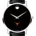 Texas Longhorns Men's Movado Museum with Leather Strap