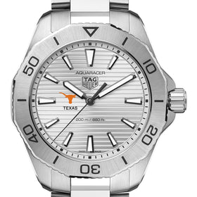 Texas Longhorns Men&#39;s TAG Heuer Steel Aquaracer with Silver Dial Shot #1