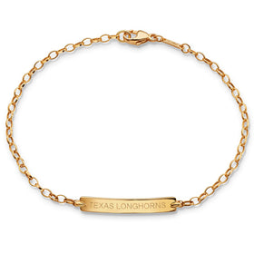 Texas Longhorns Monica Rich Kosann Petite Poesy Bracelet in Gold Shot #1