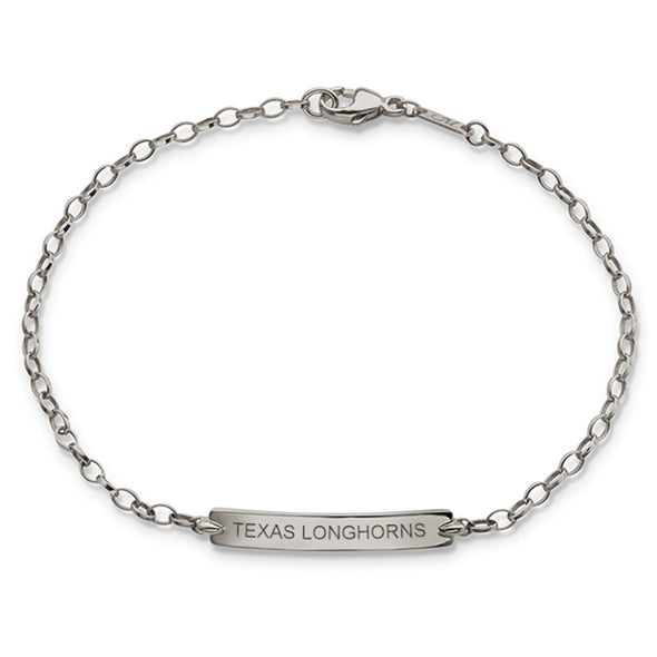 Texas Longhorns Monica Rich Kosann Petite Poesy Bracelet in Silver Shot #1