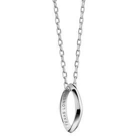 Texas Longhorns Monica Rich Kosann Poesy Ring Necklace in Silver Shot #1