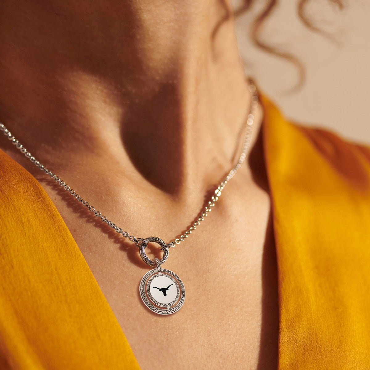 UT Austin Moon Door Amulet by John Hardy with Chain | M.LaHart & Co.