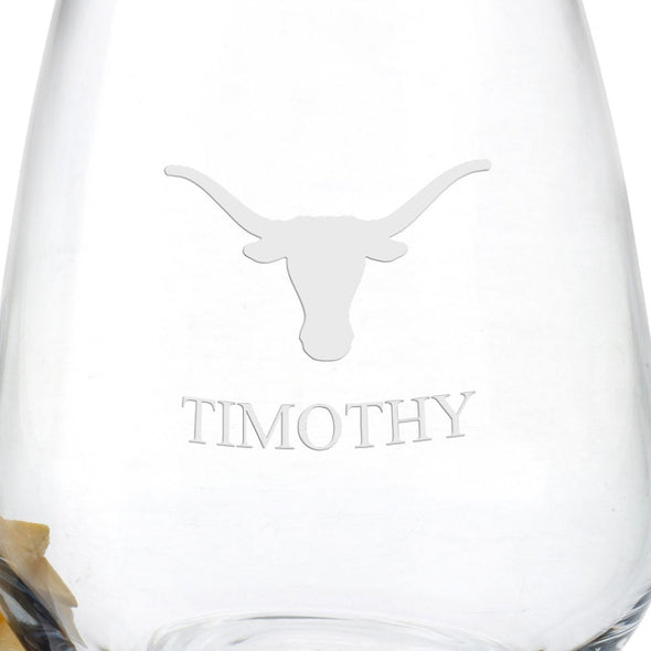 Texas Longhorns Stemless Wine Glasses - Set of 2 Shot #3