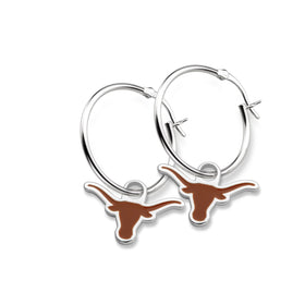 Texas Longhorns Sterling Silver Earrings Shot #1