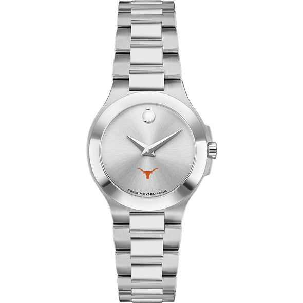 Texas Longhorns Women&#39;s Movado Collection Stainless Steel Watch with Silver Dial Shot #2