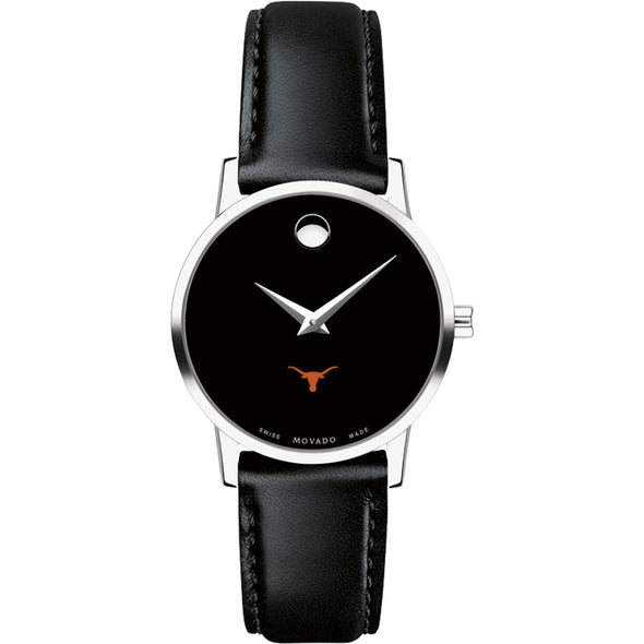 Texas Longhorns Women's Movado Museum with Leather Strap Shot #2