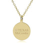 Texas McCombs 18K Gold Pendant & Chain Shot #1