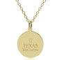 Texas McCombs 18K Gold Pendant & Chain Shot #1
