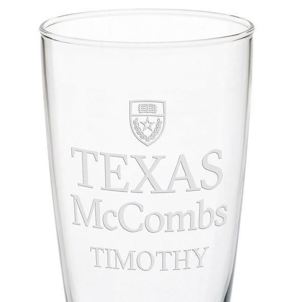 Texas McCombs 20oz Pilsner Glasses - Set of 2 Shot #3