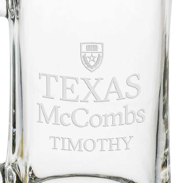 Texas McCombs 25 oz Beer Mug Shot #3