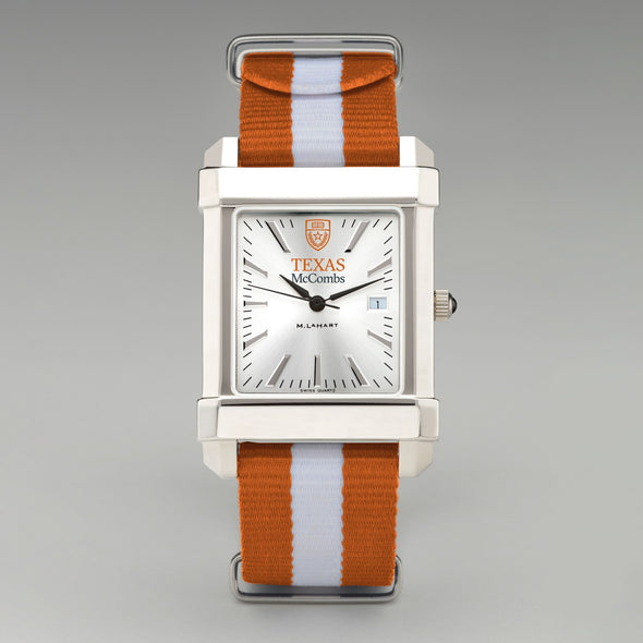 Texas McCombs Collegiate Watch with RAF Nylon Strap for Men Shot #2