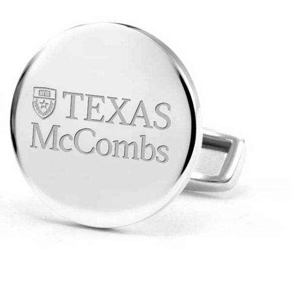 Texas McCombs Cufflinks in Sterling Silver Shot #2