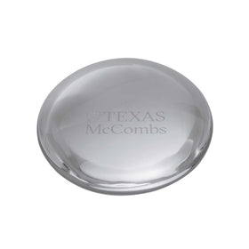 Texas McCombs Glass Dome Paperweight by Simon Pearce Shot #1