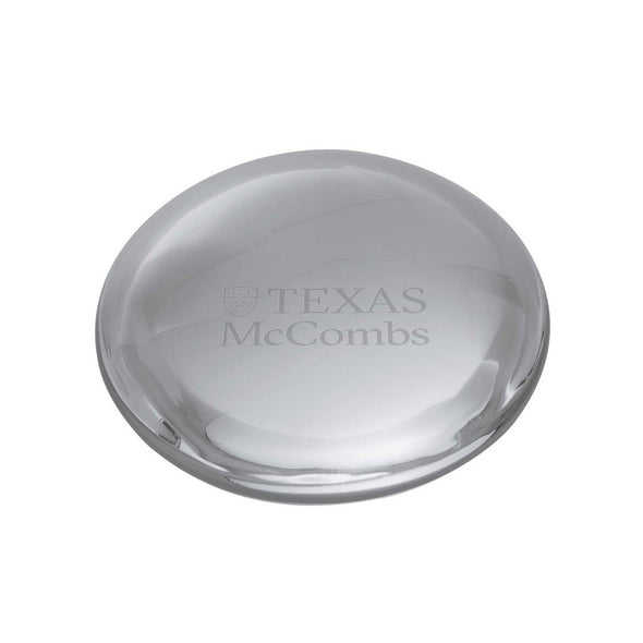 Texas McCombs Glass Dome Paperweight by Simon Pearce Shot #1