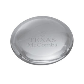 Texas McCombs Glass Dome Paperweight by Simon Pearce Shot #1