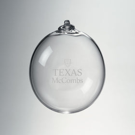 Texas McCombs Glass Ornament by Simon Pearce Shot #1