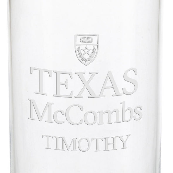 Texas McCombs Iced Beverage Glass Shot #3