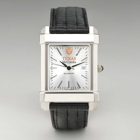 Texas McCombs Men's Collegiate Watch with Leather Strap Shot #2