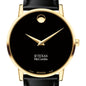 Texas McCombs Men's Movado Gold Museum Classic Leather Shot #1