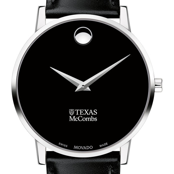 Texas McCombs Men&#39;s Movado Museum with Leather Strap Shot #1