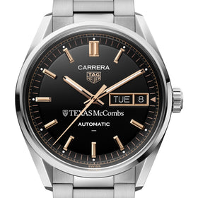 Texas McCombs Men's TAG Heuer Carrera Day-Date Automatic with Black Dial Shot #1