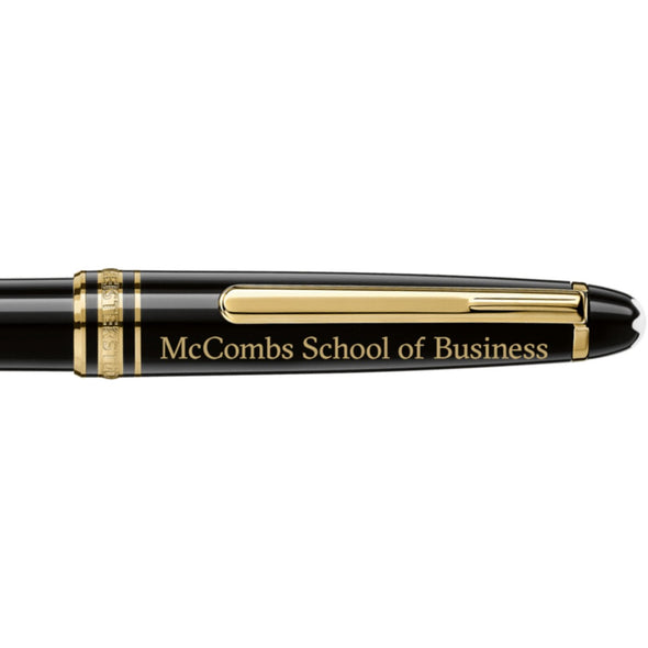 Texas McCombs Montblanc Meisterstück Classique Ballpoint Pen in Gold Shot #2