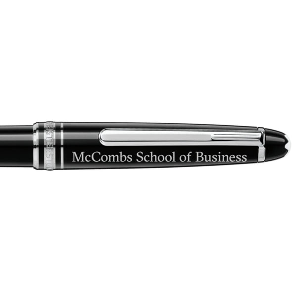 Texas McCombs Montblanc Meisterstück Classique Ballpoint Pen in Platinum Shot #2