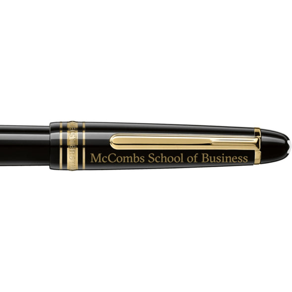 Texas McCombs Montblanc Meisterstück Classique Fountain Pen in Gold Shot #2