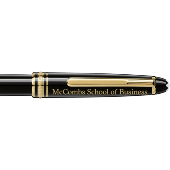 Texas McCombs Montblanc Meisterstück Classique Rollerball Pen in Gold Shot #2
