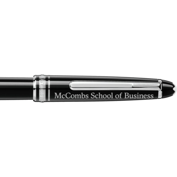 Texas McCombs Montblanc Meisterstück Classique Rollerball Pen in Platinum Shot #2