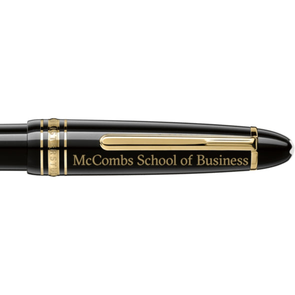 Texas McCombs Montblanc Meisterstück Midsize Ballpoint Pen in Gold Shot #2