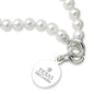 Texas McCombs Pearl Bracelet with Sterling Silver Charm Shot #2
