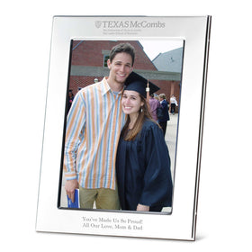 Texas McCombs Polished Pewter 5x7 Picture Frame Shot #1