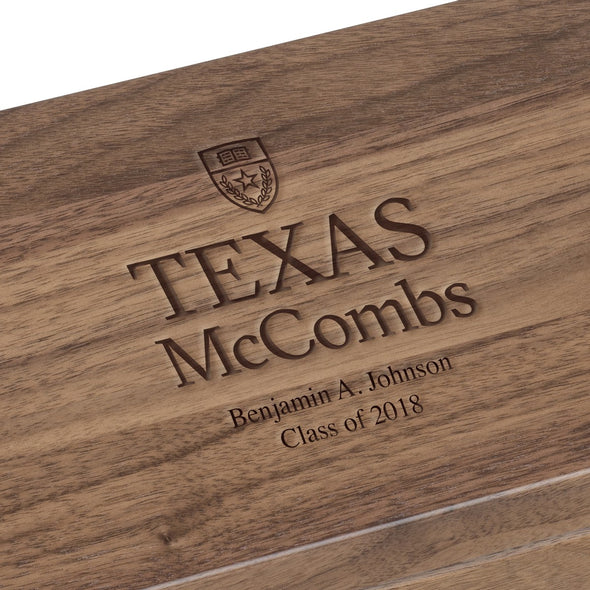 Texas McCombs Solid Walnut Desk Box Shot #2