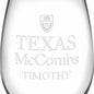 Texas McCombs Stemless Wine Glasses Made in the USA - Set of 2 Shot #3