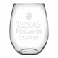 Texas McCombs Stemless Wine Glasses Made in the USA - Set of 4 Shot #1