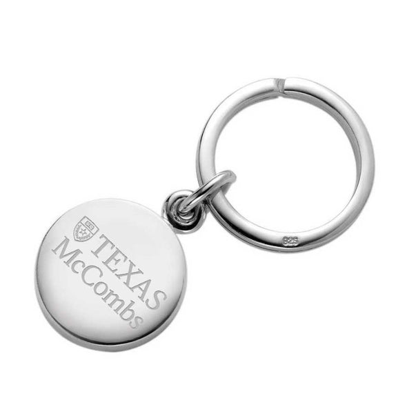 Texas McCombs Sterling Silver Insignia Key Ring Shot #1