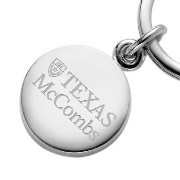 Texas McCombs Sterling Silver Insignia Key Ring Shot #2