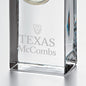 Texas McCombs Tall Glass Desk Clock by Simon Pearce Shot #2