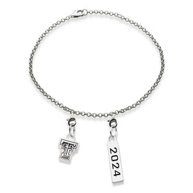 Texas Tech 2024 Sterling Silver Anklet Shot #1