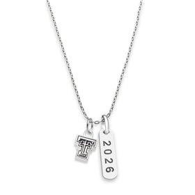 Texas Tech Class Year Sterling Silver Necklace Shot #1