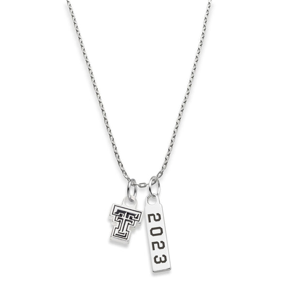 Texas Tech Class Year Sterling Silver Necklace Shot #4