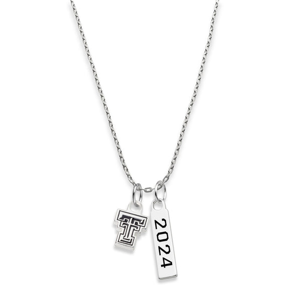 Texas Tech Class Year Sterling Silver Necklace Shot #3