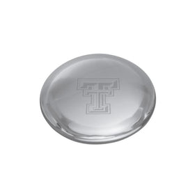 Texas Tech Glass Dome Paperweight by Simon Pearce Shot #1