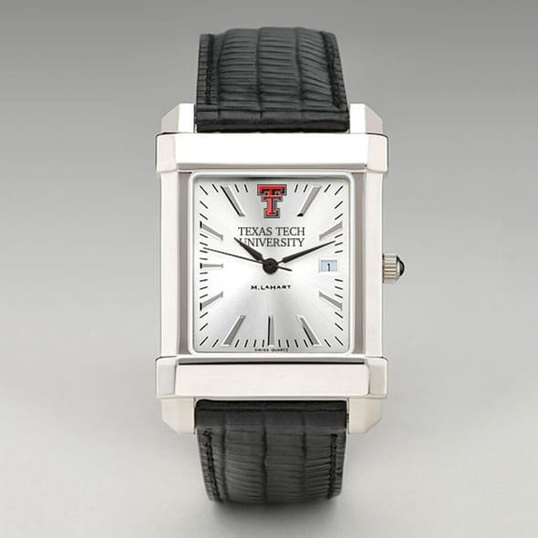 Texas Tech Men&#39;s Collegiate Watch with Leather Strap Shot #2