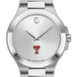 Texas Tech Men's Movado Collection Stainless Steel Watch with Silver Dial Shot #1
