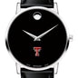 Texas Tech Men's Movado Museum with Leather Strap Shot #1