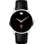 Texas Tech Men's Movado Museum with Leather Strap Shot #2