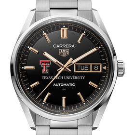 Texas Tech Men's TAG Heuer Carrera Day-Date with Black Dial Shot #1