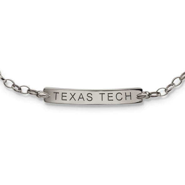 Texas Tech Monica Rich Kosann Petite Poesy Bracelet in Silver Shot #2